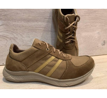 Тактические летние кроссовки с нубуком и вставки Oxford койот