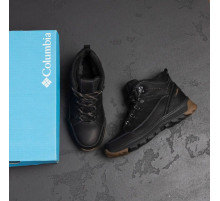 Зимові підліткові шкіряні черевики Columbia  чорні