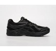 Демисезонные кожаные кроссовки Asics цвет черный