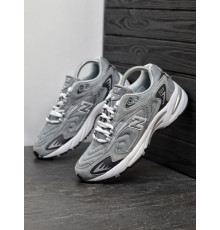 Кроссовки New Balance весна-лето материал замш/кожа/текстиль цвет серый