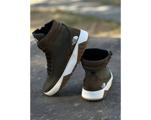 Зимние ботинки TNF без замочка хаки.