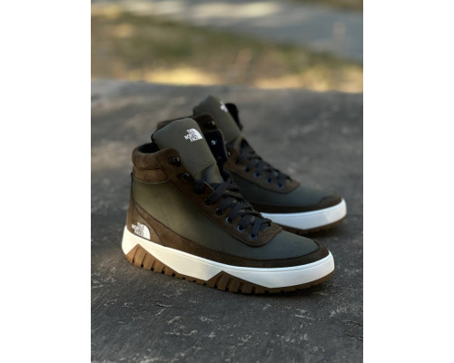 Зимние ботинки TNF без замочка хаки.