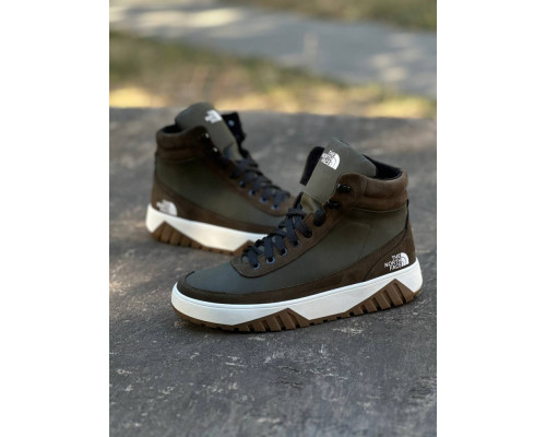 Зимние ботинки TNF без замочка хаки.