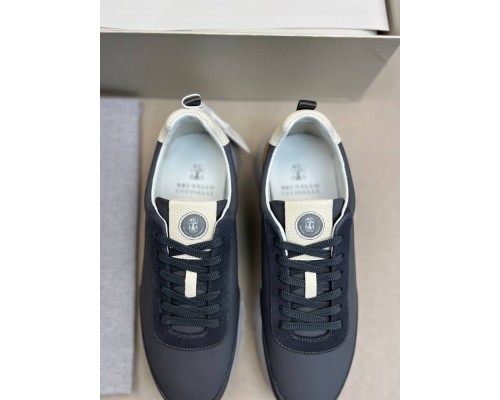 Кроссовки Brunello Cucinelli натуральная серая кожа ob426-1 Кроссовки Brunello Cucinelli натуральная серая кожа ob426-1