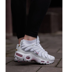 Кросівки демісезонні Nike Air Max Plus Tn колір: Білий Сірий Рожевий
