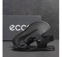 Кожаные сандалии Ecco цвет черный