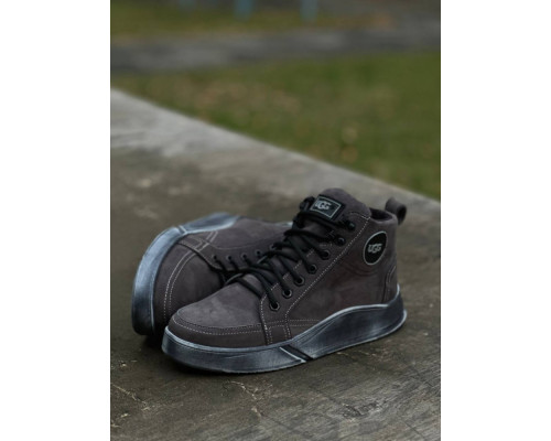 Зимові черевики UGG колір сірий, коричневий