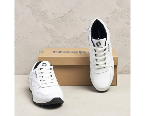 Кроссовки демисезонные кожаные Reebok белые