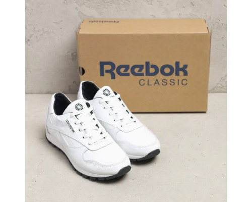 Кроссовки демисезонные кожаные Reebok белые