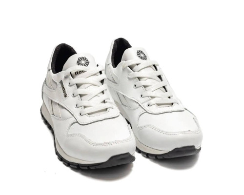Кроссовки демисезонные кожаные Reebok белые