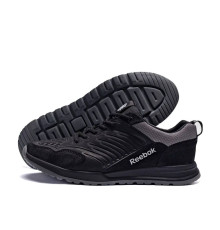 Демісезонні шкіряні кросівки Reebok чорні