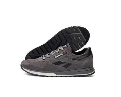 Демисезонные замшевые кроссовки Reebok серые