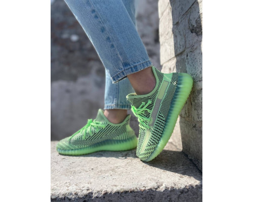женские кроссовки adidas yeezy boost 350 лимонные