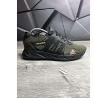 Кросівки літні сітка Adidas олива