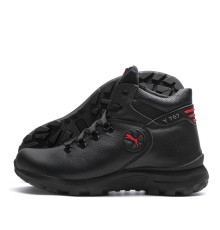 Зимові шкіряні черевики Puma колір чорний