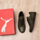 Летние кожаные кеды Puma перфорация масла