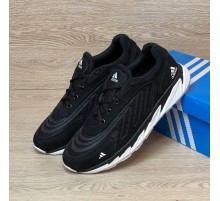 кросівки Adidas літні сітка колір: чорний /білий