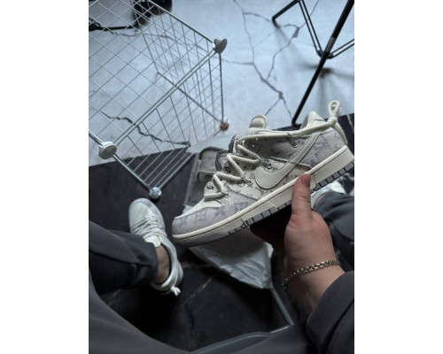 Демисезонные кроссовки Nike SB x Louis Vuitton цвет: белый-синий