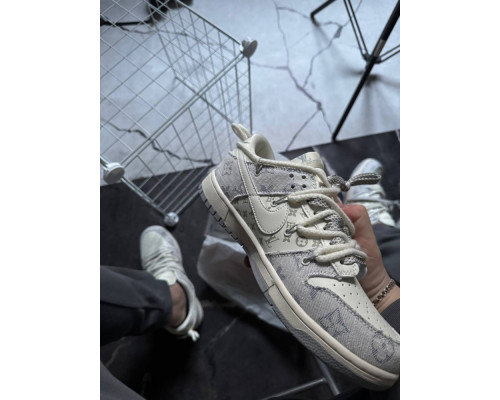 Демисезонные кроссовки Nike SB x Louis Vuitton цвет: белый-синий