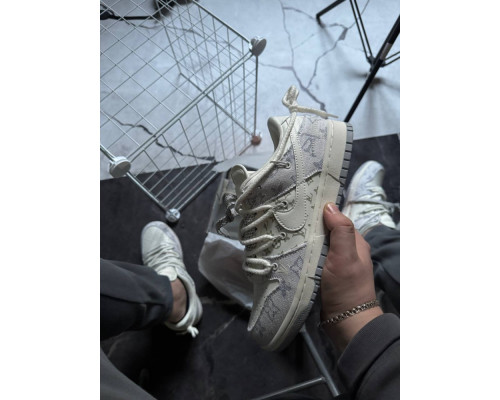 Демисезонные кроссовки Nike SB x Louis Vuitton цвет: белый-синий