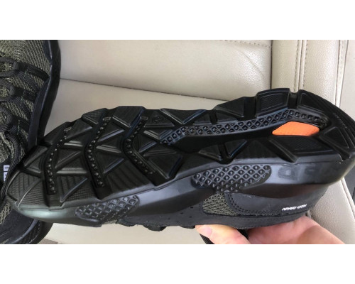 Кроссовки лето натуральная кожа - вставка сетка Puma цвет олива.