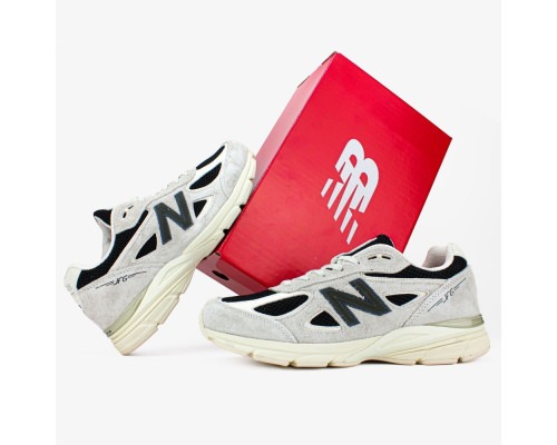 Кроссовки весна лето New Balance сетка бежевый/черный