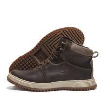 Зимние кожаные ботинки Levis коричневые