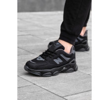 Кросівки New Balance замш/шкіра/3D сітка колір чорний