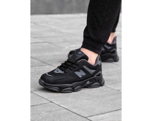 Кросівки New Balance замш/шкіра/3D сітка колір чорний