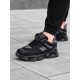 Кросівки New Balance замш/шкіра/3D сітка колір чорний