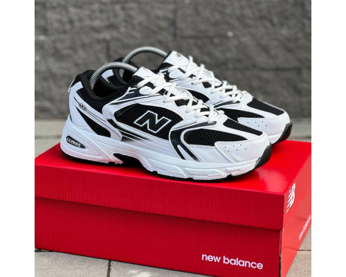 Кросівки весна-літо New Balance колір білий/чорний