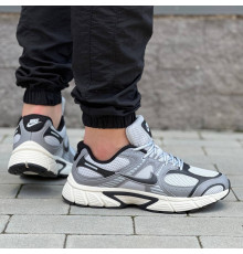 Демісезонні кросівки Nike текстиль/шкіра колір сірий