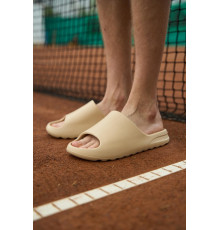 Шльопанці гладкі бежеві