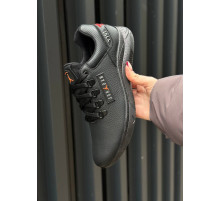 Демісезонні шкіряні кросівки Jordan колір чорний