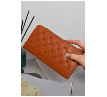 Гаманець жіночий з екошкіри коричневого кольору 172992L