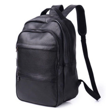 Чоловічий рюкзак для ноутбука та документів 28х42х18, сумка на спину з натуральної шкіри Tiding Bag B2-37342A