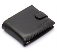 Чорне шкіряне чоловіче портмоне із затискачем для грошей Marco Coverna MC-2006H-1