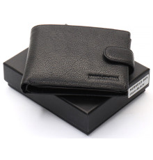 Чорне шкіряне портмоне з відділом для документів Marco Coverna MCBK10-805