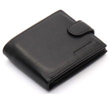 Черное классическое портмоне из натуральной кожи Marco Coverna MC-2003-1