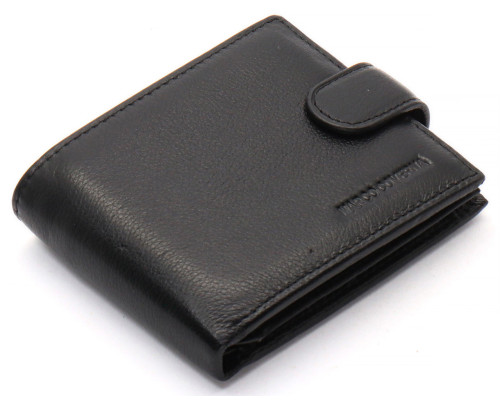 Чорне класичне портмоне з натуральної шкіри Marco Coverna MC-2003-1