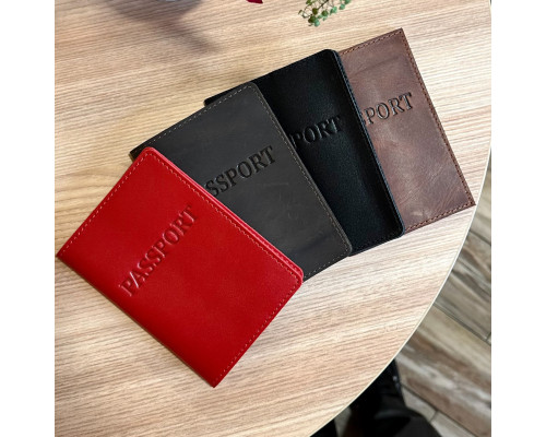 Шкіряна обкладинка для паспорта з написом 1940