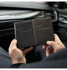 Шкіряна обкладинка для автодокументів