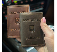 Шкіряна обкладинка для ID-паспорта та водійських прав 2186-1B