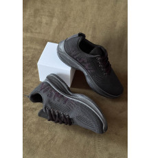 Кросівки жіночі текстиль, колір чорний, 243RA33-173