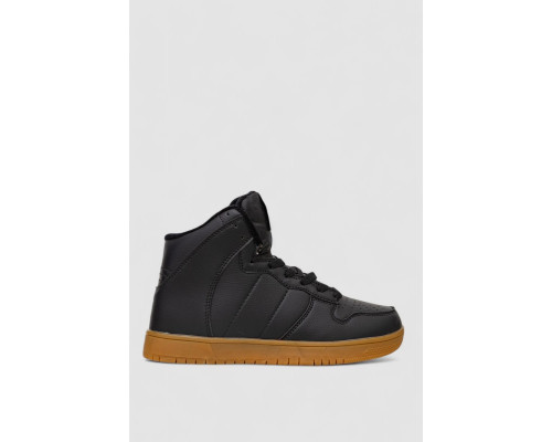 Кросівки чоловічі зимові на хутрі, колір чорно-бежевий, 248RH1050-7