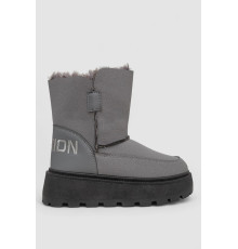 Уггі жіночі зимові на хутрі, колір сірий, 243R-A