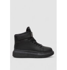 Кросівки жіночі зимові на хутрі, колір чорний, 248RA2252