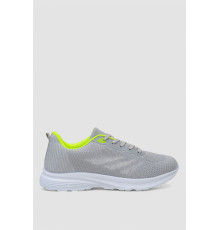 Кроссовки мужские демисезонные, цвет серо-салатовый, 244RF738