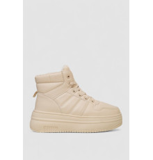 Кросівки жіночі зимові на хутрі, колір бежевий, 248RAM022