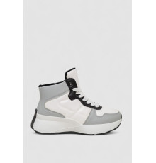 Кросівки жіночі зимові на хутрі, колір біло-сірий, 248RXM16-86